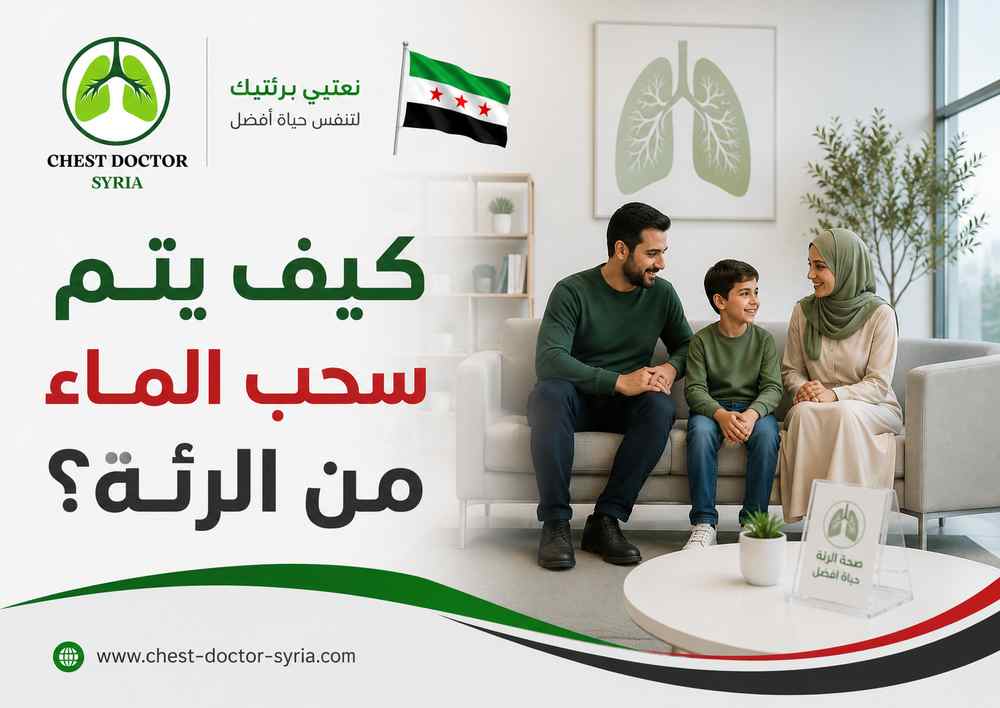 كيف يتم سحب الماء من الرئة؟