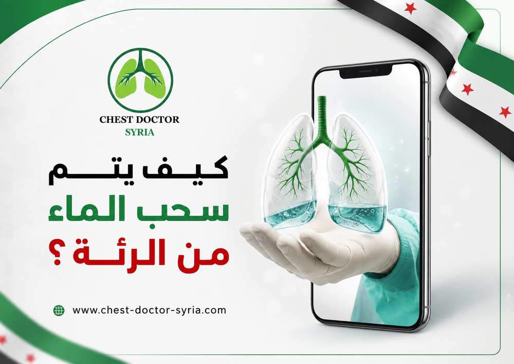كيف يتم سحب الماء من الرئة؟